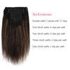 Sassina Clip ins Hair Extensions Kinky Straight Style Clip in