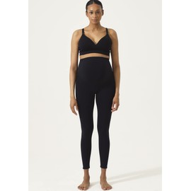 NOTHING FITS BUT Women’s Classic Seamless Maternity Leggings, Belly Support Pants, Everyday Maternity Pants, Black wear, S