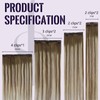 Fshine Clip-In Real Hair Extensions, 40 cm, 7 Pieces, 120