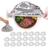 Cubiertas aluminio reutilizables para alimentos (50)