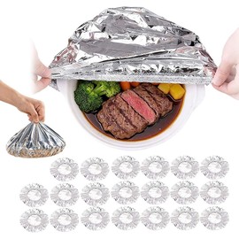 Cubiertas aluminio reutilizables para alimentos (50)