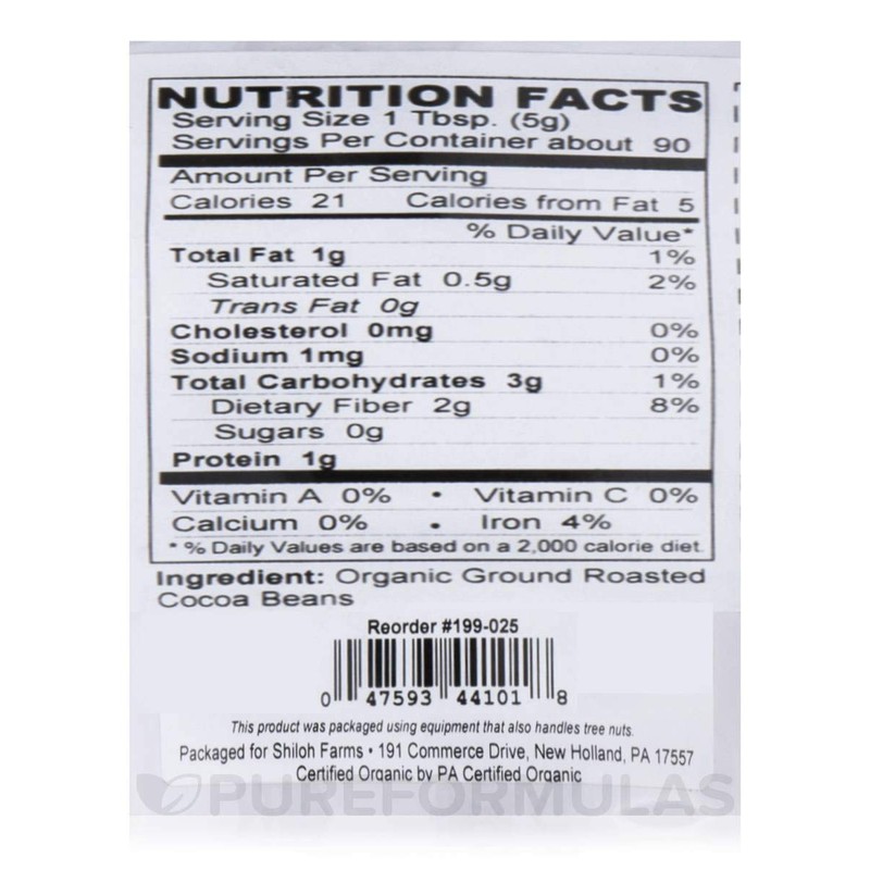 Shiloh Farms Organic Cocoa Powder - 16 oz