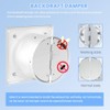 RLOZUI 8 inch Exhaust Fan, 735CFM Wall Mounted Vent Fans,