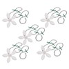 5 Pack Flower Shape Shower Drain Sink Remover Hair Filter