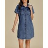 luvamia Casual Dresses for Women Denim Spring Ladies Casual Denim