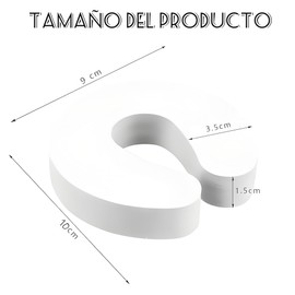 GeorgeX Tope para Puerta, 10Pcs Protector de Pared de Silicona Autoadhesiva y Reutilizable, Tope para Puerta para Prevenir Pellizcos en los Dedos, Resistente a Múltiples Impactos