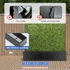 Bynbbur Aluminum Black Base Planter Box 72" Lx9 Hx6 W