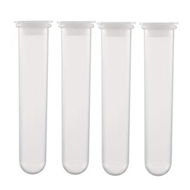 sourcing map 10pcs 20ml Plastic Centrifuge Tube with Snap Lid, Polypropylene Graduated Micro Centrifuge Tubes, Round Base, Clear, Storage Container