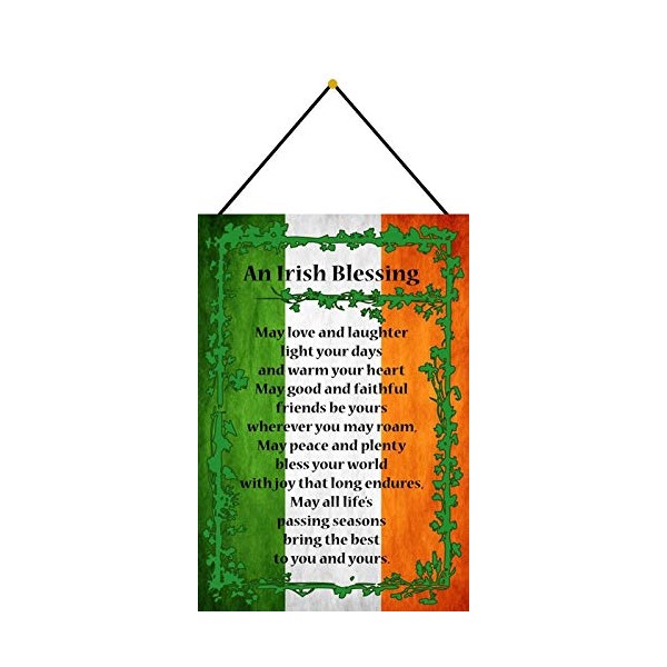 Tin Sign 20 x 30 cm Curved with Cord An