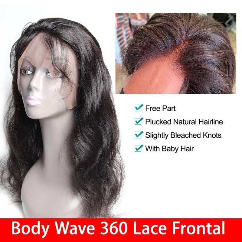 20 Inch 360 Lace Frontal Closure Body Wave Full Lace
