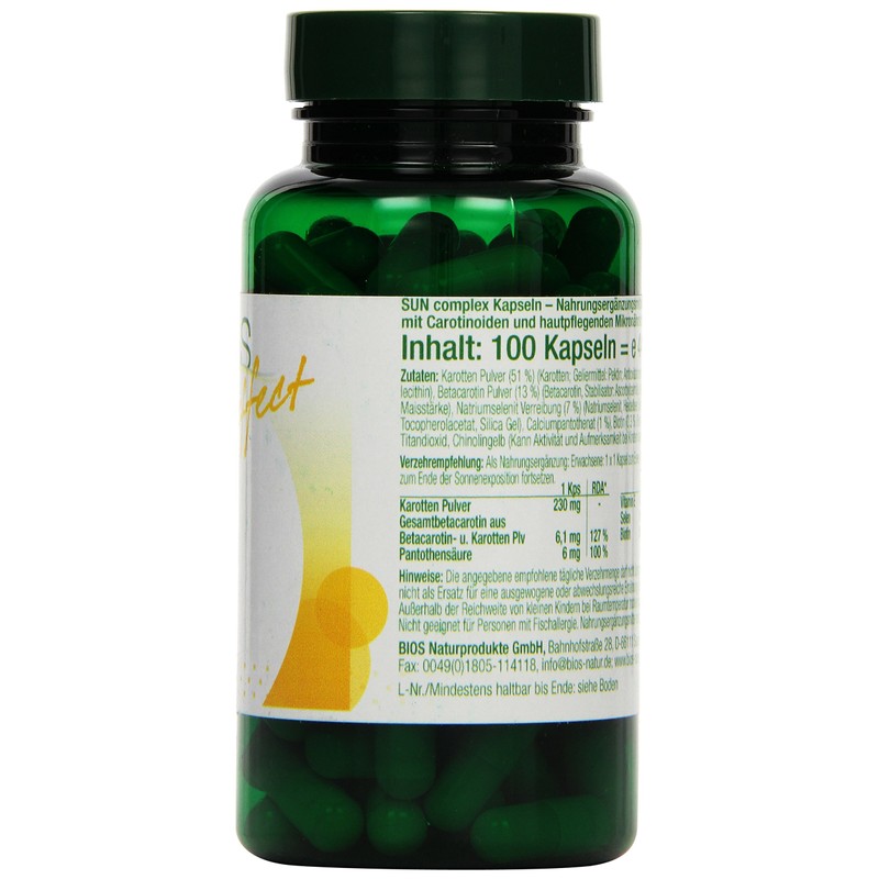 Bios effect Sun complex, 100 Kapseln, 1er Pack (1 x
