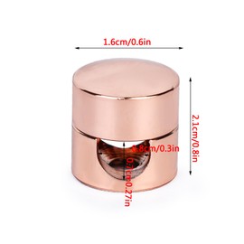 Fidqiog 4 Pcs Cord Anchors, Cord Holder for Nightstand, Stick on Magnetic Cable Clips, Metal Phone Cord Clips for Nightstand (Rose Gold)