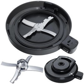 Outer Bowl Lid and 301 Paddle for Ninja NC301 Ice Cream Maker,Reusable Ninja Creami Replacement Accessories Compatible with Ninja NC299AMZ/NC301/NC300/NC201/NC101 Series