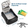 Key Safe, Wall Mounted Key Safe Key Box with 4-Digit