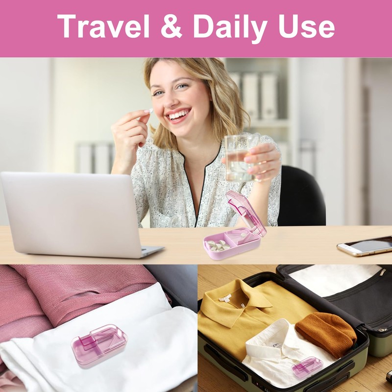Portable Pill Cutter for Precise Splitting – Tablet Cutter for