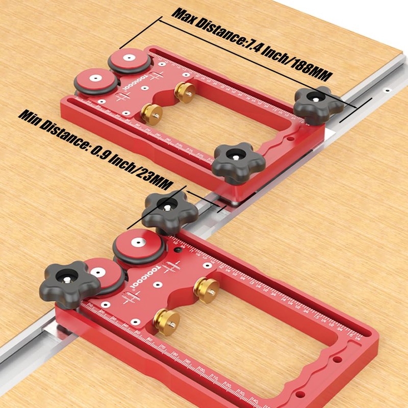 TOOLCOOL One Way Bearing Roller Featherboards Feather Boards for Table