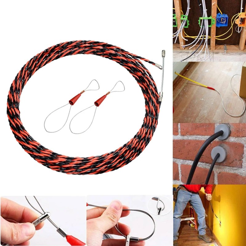 Ninesung Fish Tape Wire Puller Through Wall Wire Threader OD