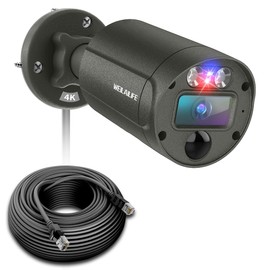 [8 Megapixels, Two-way Calling, Red and Blue Lamp Warning] Security Camera, Wired Security Camera, Poe Security Camera Set, Security Camera Set, Wired Outdoor, Poe Security Camera, Security Camera,