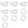 JIEHU 10 Pcs E27 to E14 Lamp Shade Reducing Ring,