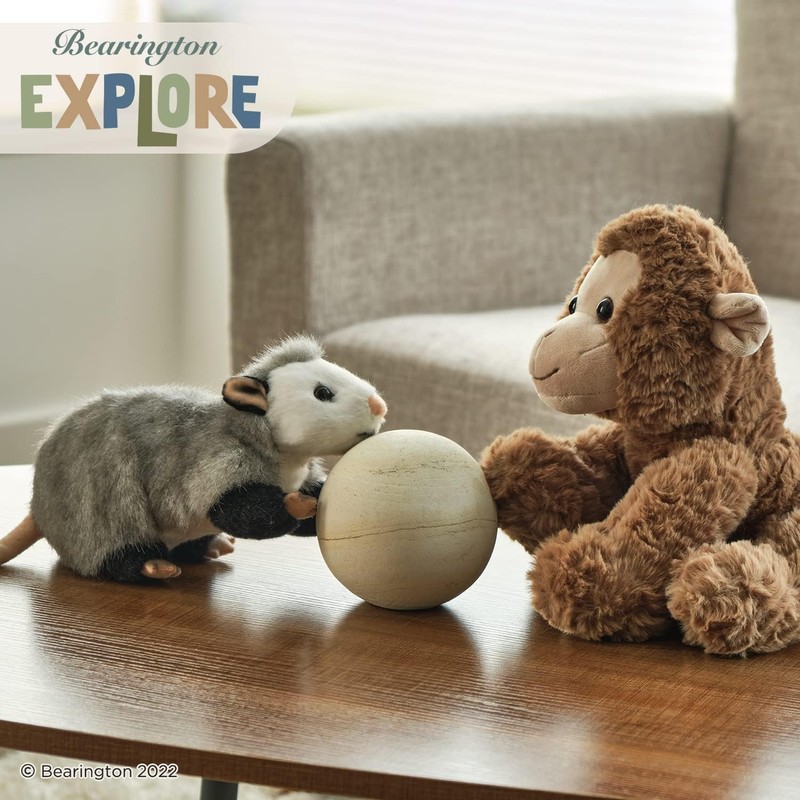 Bearington Collection Bearington Harry Plush Opossum Stuffed Animal, 9 Inch