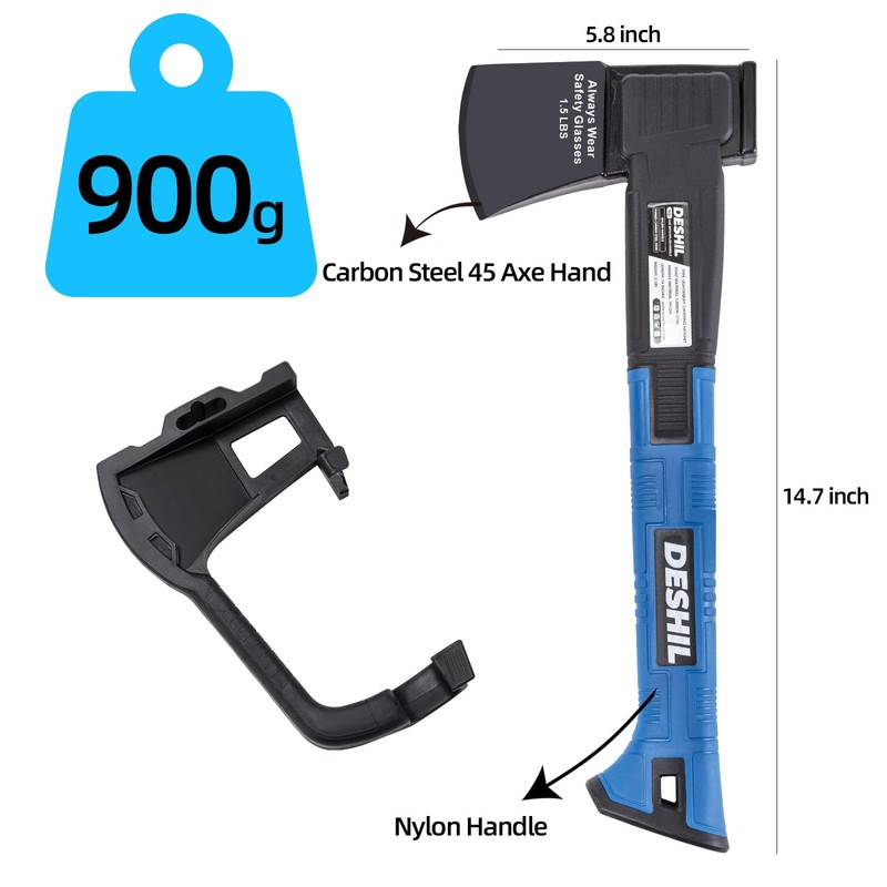 Chopping Axe, 14”Camping Outdoor Hatchet for Wood Splitting and Kindling,