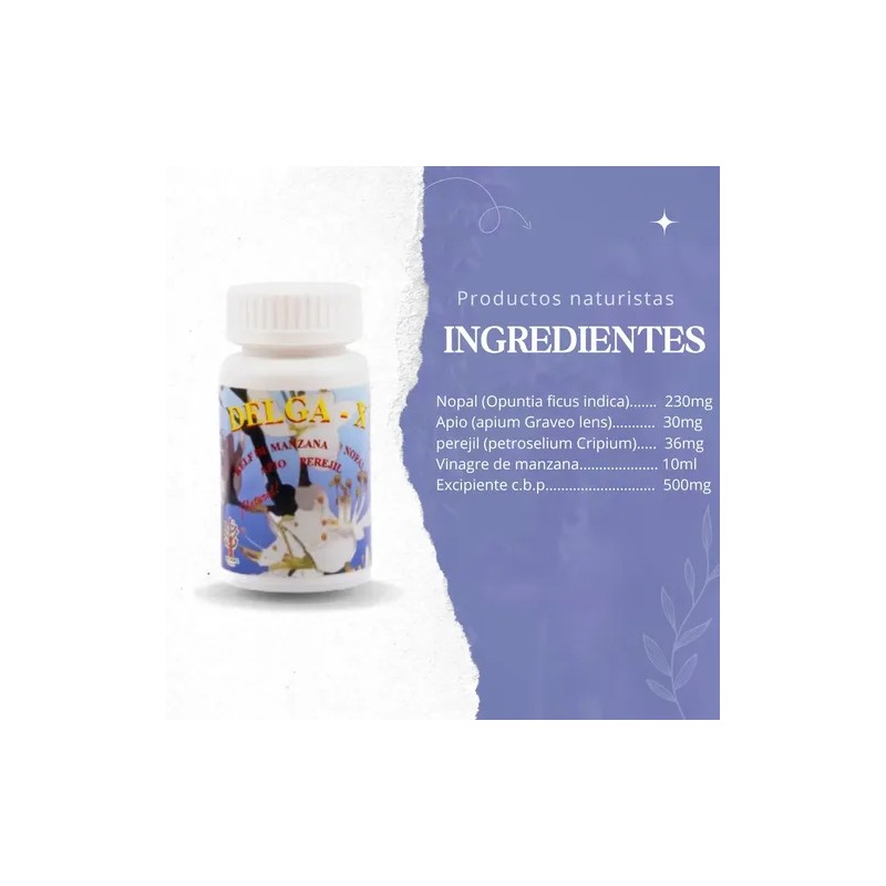 Delga-x Suplemento Para Bajar De Peso Y Adelgazar Naturista