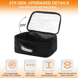 CSOKRE Portable Carrying Case For Suction Cup Throwing, Storage, Transport, Utility Pouch For Suction Cup Dart Game Bags (Suction Cups Not Included)