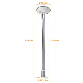 onlyfire Universal 8-Inch Gas Valve Fireplace Key, Fits 1/4" and 5/16" Turn Ball Valve for Gas Fire Pits and Fireplaces, Polished Chrome
