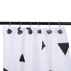 mookaitedecor Set of 4 Natural Amethyst Crystal Shower Curtain Hooks,