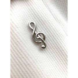 Double Pack Saxophone Pin Treble Clef Brooch Saxo Brooch Music Pin Pin Silver, Alloy Steel