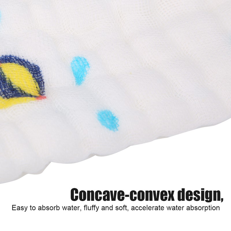 4Pcs Thick Baby Reusable Diaper Cartoon Animal Infant Plush Washcloth