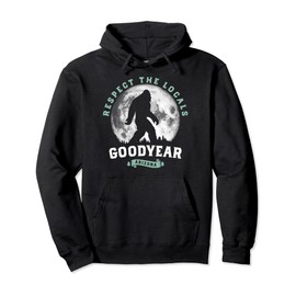 Goodyear, Arizona Bigfoot Night Walk Retro Moon Pullover Hoodie