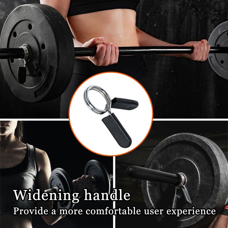 Pack of 4 Dumbbell Clasps, 28 mm Barbell Clamps Collar