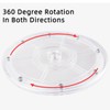 Yatinkim 22.8 cm Acrylic Turntable Rotating Base Clear 360 Degree