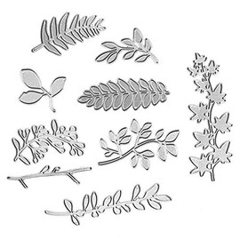 Leaf Cutting Dies Stencil Metal Template Molds, Embossing Tool Die Cuts for Card Making Album Paper Scrapbooking DIY DÃ©cor Dies Craft