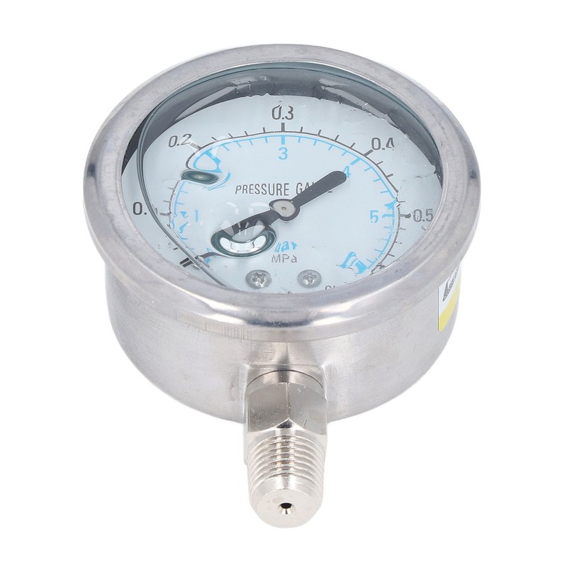 Pressure Gauge 1/4 NPT Accuracy Level 2.5 Transparent Dial Vacuum