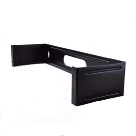 FireFold 2U Wall Mount Hinged Patch Panel Bracket – Used for Installing 19 Inch Rack Mount Devices and Patch Panels – Made up of 16AWG Steel