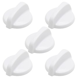 5 Pack WB03T10282 Gas Stove Burner Control Knob White Fit for GE Hotpoint Replaces 1461063 AP4345833 PS2321074