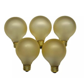 Set of 5 3" DIMMABLE GOLD LED Painted Bulbs for Vintage Lighting "Mazda" Bulbs