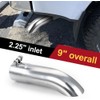 LCGP 2.25 Inch Inlet Turn Down Exhaust Tip, 2.25 Inch