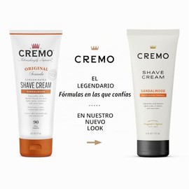 Cremo Sandalwood Shave Cream, Astonishingly Superior Smooth Shaving Cream Fights Nicks, Cuts And Razor Burn, 6 Ounces