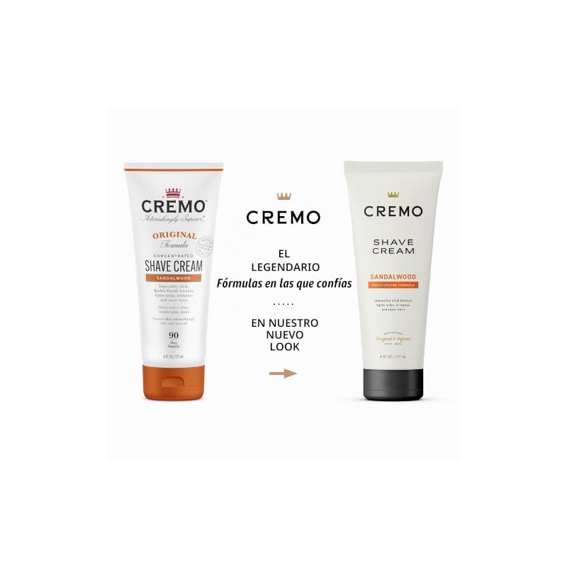 Cremo Sandalwood Shave Cream, Astonishingly Superior Smooth Shaving Cream Fights