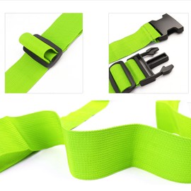 4Pcs Luggage Straps for Suitcase Travel Accessories TSA Approved, 80In Long Belts to Keep Your Suitcase Secure, Adjustable Bag Strap with Quick-Release Buckle for Travel Bag Closure, Green