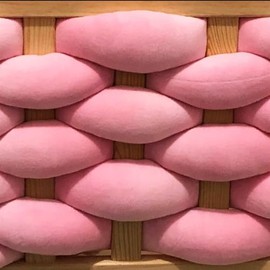 Moon Waves Tube Yarn Super Saver Jumbo Giant Bulky Velvet Chunky Yarn for Arm Knitting Play Pin Cover (Pink)