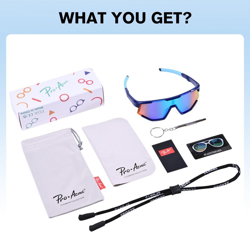 Pro Acme Kids Baseball Sunglasses Polarized Youth Baseball Sunglasses Unbreakable