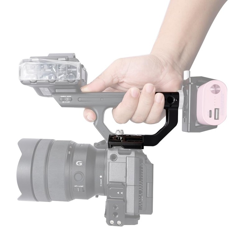 Niceyrig FX3/FX30 XLR Handle Extension Bracket 1/4''-20 Screw Hole and
