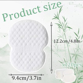 120 PCS Armpit Sweat Pads, Sweat Pads for Women and Men, Keep Underarm Dry - Antiperspirant Absorbent Odour Blocker Pads Armpit Dress Shields, Fights Hyperhidrosis, For Men & Women