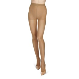 Melas 6 Pair Women's 12 Denier Crystal Sheer Shaper Pantyhose Suntan X-Large