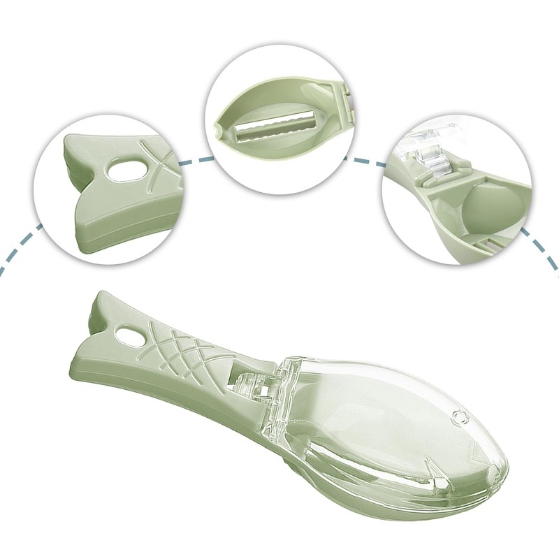 Rumyve Fish Scale Brush Peeler,Quick Fish Scale Remover,Fish Clean Scale