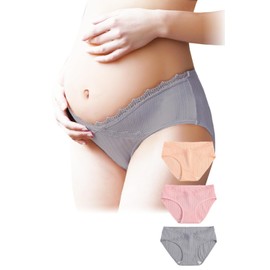 [Lino Ulu] Set of 3 x Maternity Shorts, Born from Mom's Voice, Can Be Used Before and After Childbirth, (Does Not Compress Your Stomach x Easy to More, Anti-Slip x Elastic Design, Elegant Design)